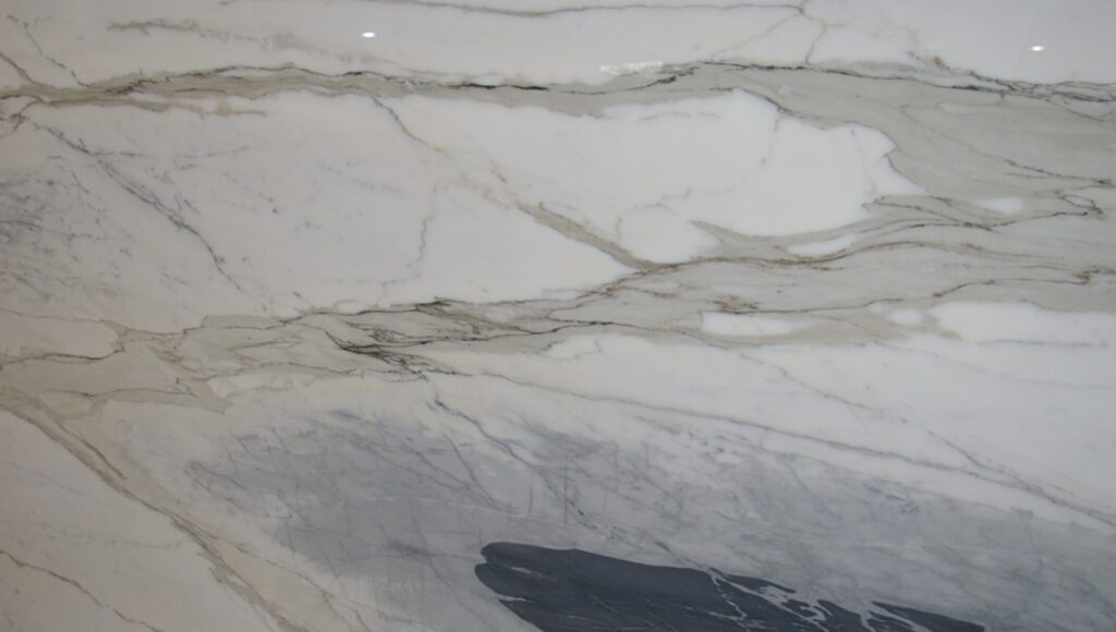 A close up of the marble surface