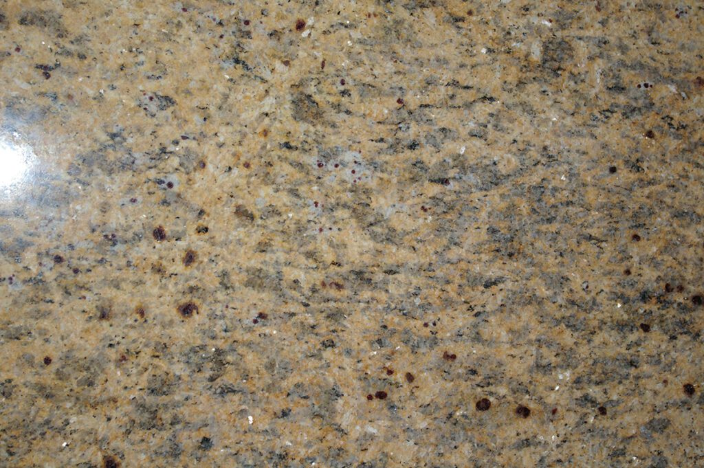 A close up of the surface of a granite slab.